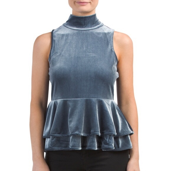 Torn by Ronny Kobo Tops - NEW {Torn by Ronny Kobo} Ricki Velvet Peplum Top